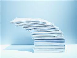 手提紙袋紙張平放